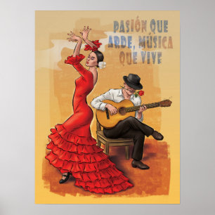 Flamenco Passion – Spanish Art Poster