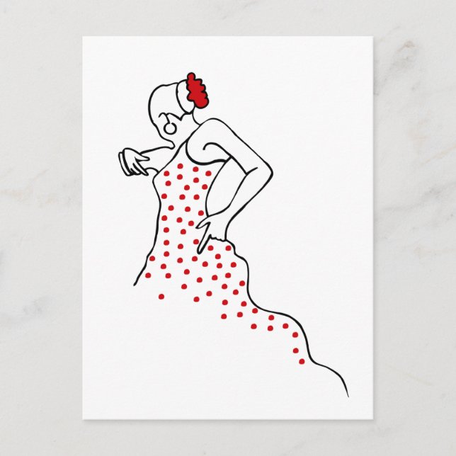 Flamenco Postcard (Front)