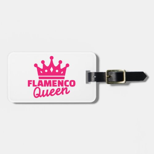 Flamenco queen luggage tag