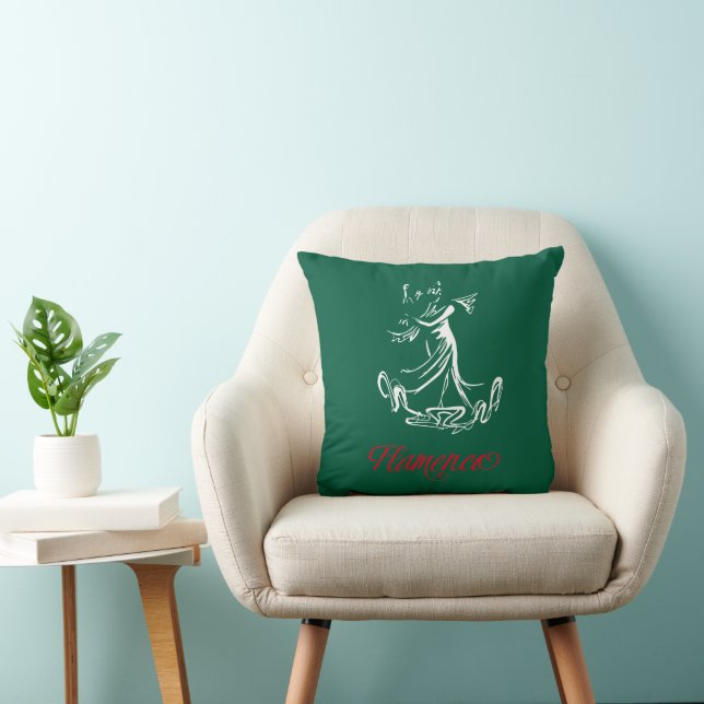 Flamenco Throw Pillow (Chair)