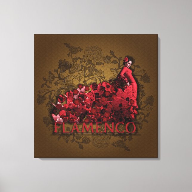 Flamenco - Wrapped Canvas Print
