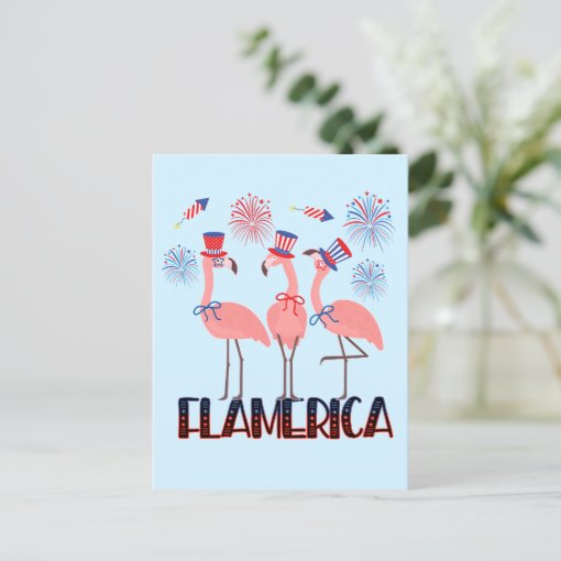 fourth of july flamingo