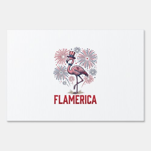 Flamerica Flamingo Patriotic Vintage Shirt Design_ Sign