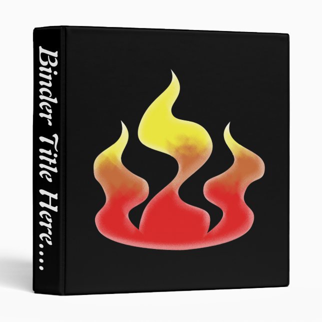 Flames - 1" binder (Front/Spine)