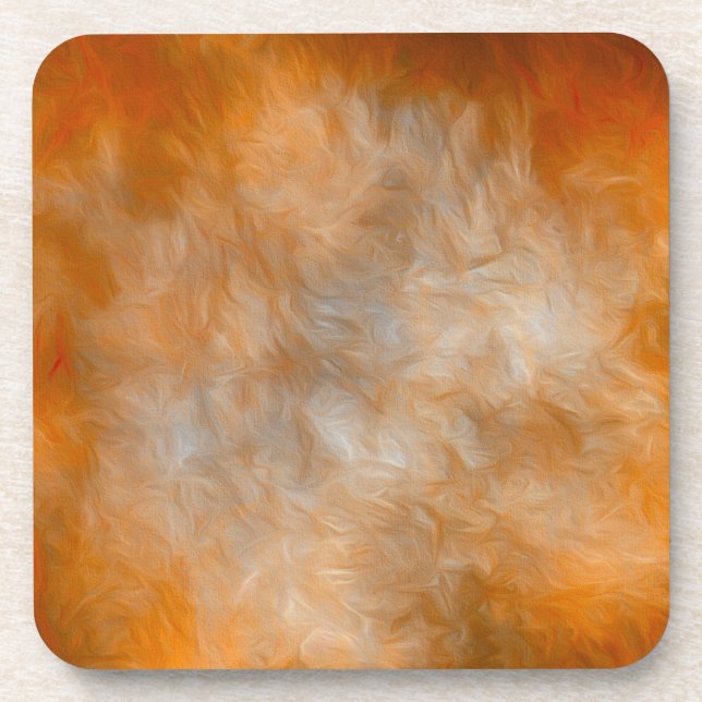 Flames Beverage Coaster (Front)