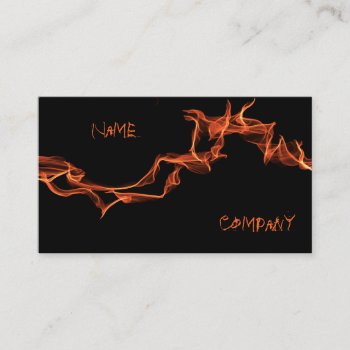 Flames Custom Personalized Business Card by ArtByApril at Zazzle