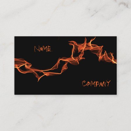 Flames Custom Personalized Business Card
