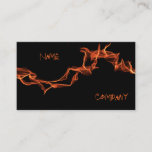 Flames Custom Personalized Business Card at Zazzle
