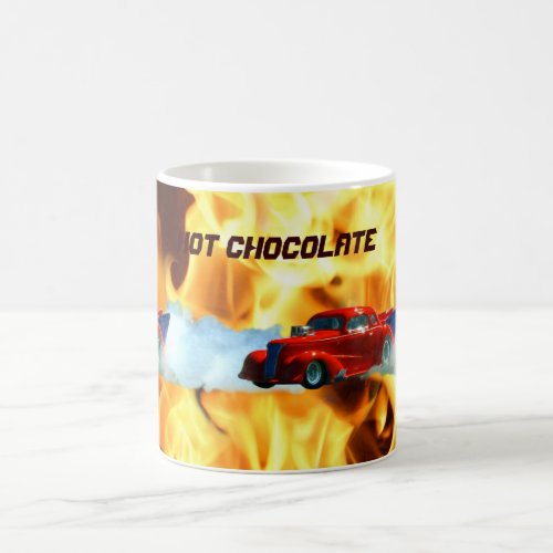 Flames  Drag_racing Doorslammer Race Car Kids Mug