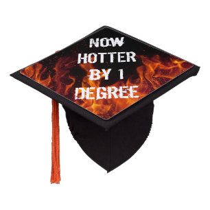Flames Graduation Cap Topper