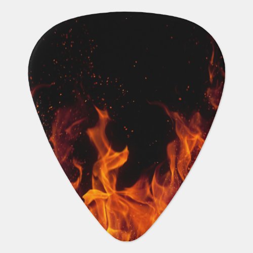 Flames guitar pick