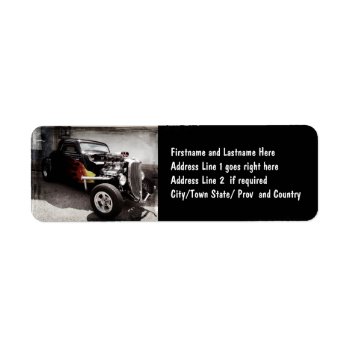 Flames  Hot Rod Label by CountryCorner at Zazzle