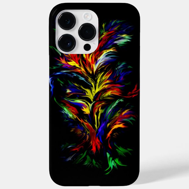 Flames in Rainbow Style Case-Mate iPhone Case (Back)