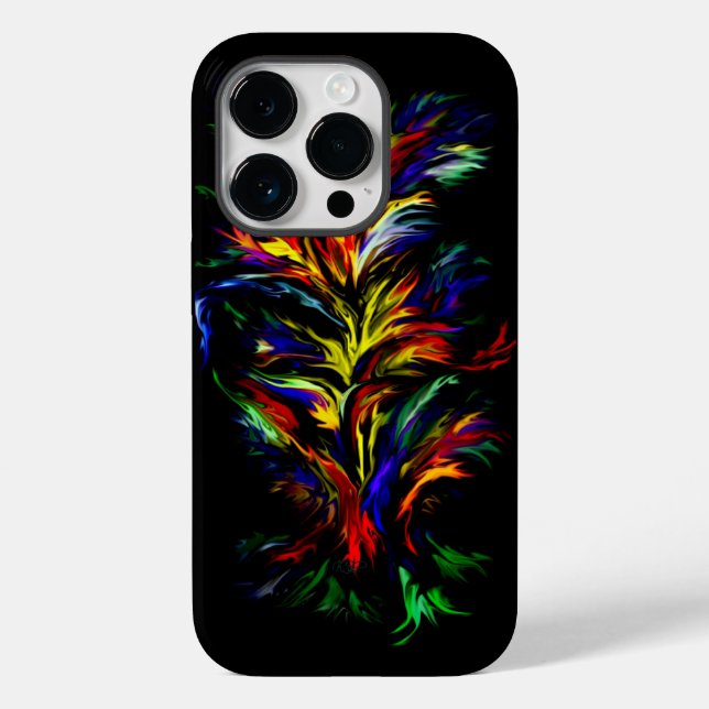 Flames in Rainbow Style Case-Mate iPhone Case (Back)