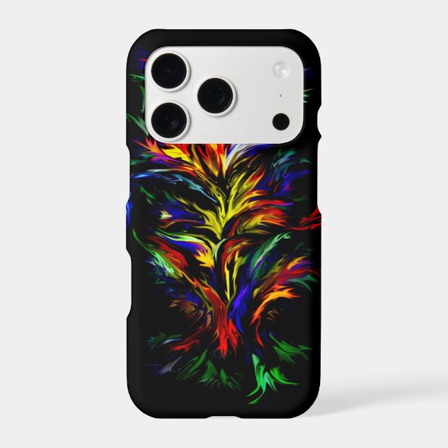Flames in Rainbow Style Case-Mate iPhone Case (Back)