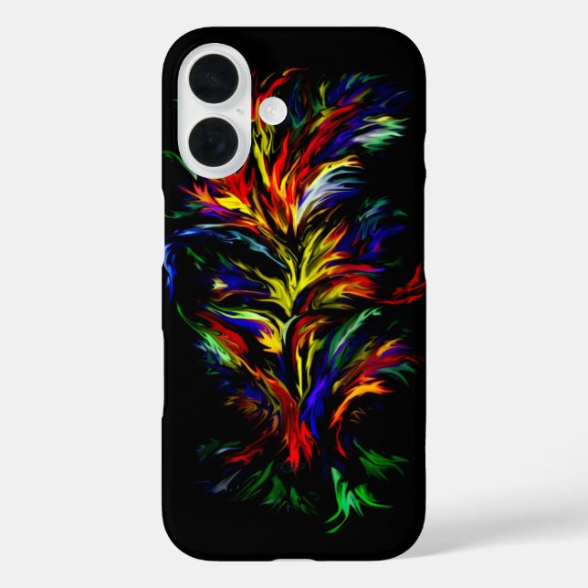 Flames in Rainbow Style Case-Mate iPhone Case (Back)