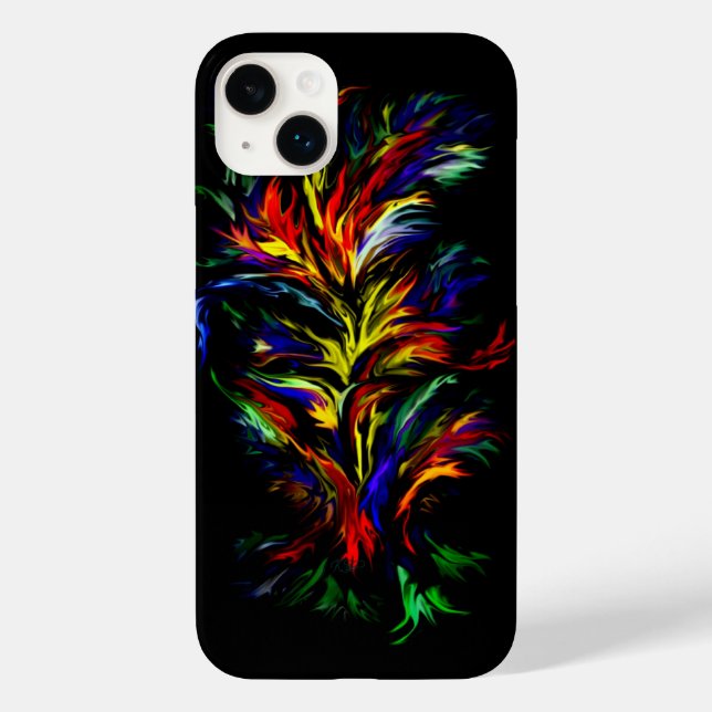 Flames in Rainbow Style Case-Mate iPhone Case (Back)