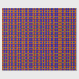 Flames in the Abstract over the Stripes Colors Wrapping Paper