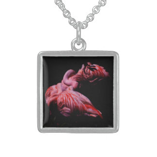 Flames in the Darkness Sterling Silver Necklace