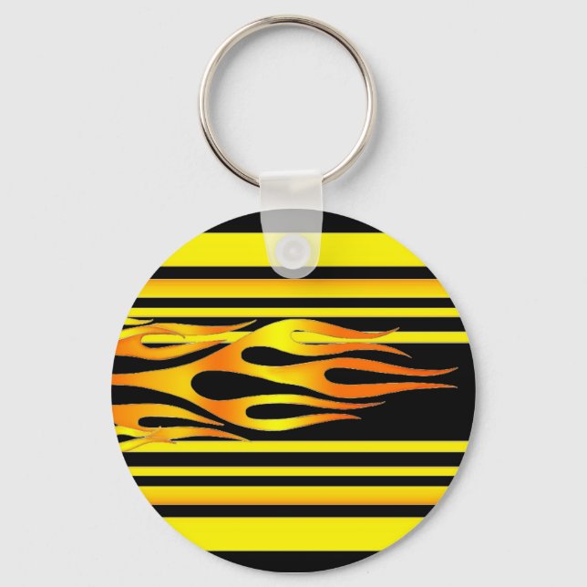 Flames   Keychain (Front)