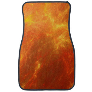 Flames Leap As Raging Fire Burns Out Of Control Car Floor Mat
