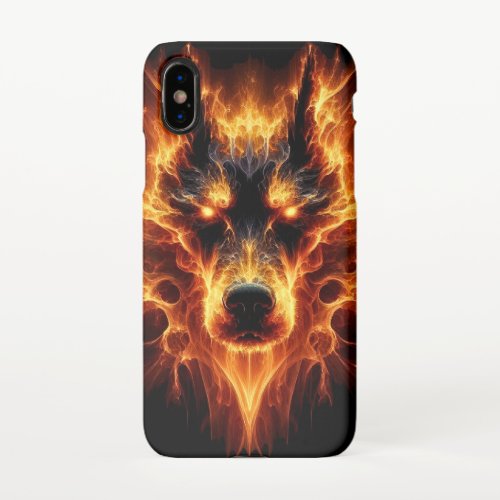   Flames od Power _ Dog  iPhone X Case
