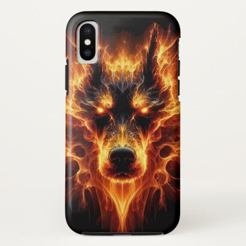   Flames od Power _ Dog iPhone  iPad case