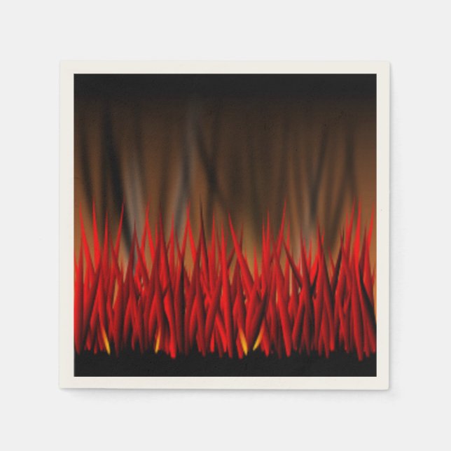 FLAMES OF FIRE PAPER NAPKINS (Front)
