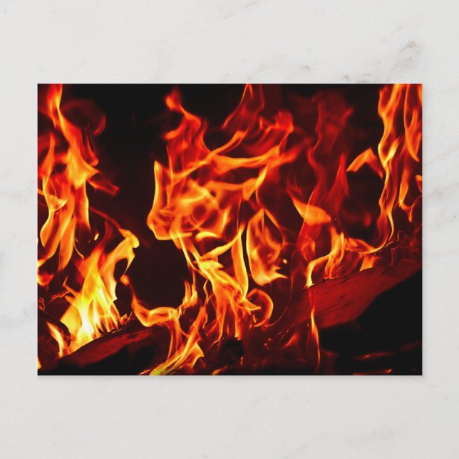 Flames of Fire Postcard (Front)