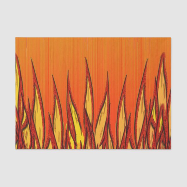 Flames of Fire Tissue Paper (Front)