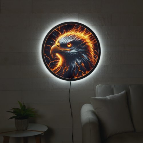 Flames of Freedom Eagles LED Sign
