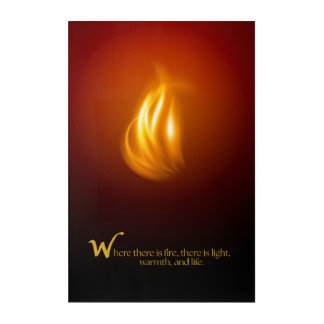 Flames of Life Acrylic Print