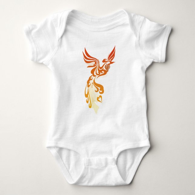 Flames of Phoenix Baby Bodysuit (Front)