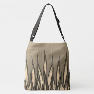 Flames of Tan Crossbody Bag
