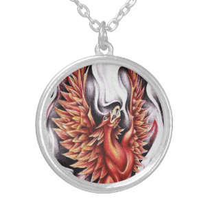 Flames of the Phoenix Necklace Medium Size