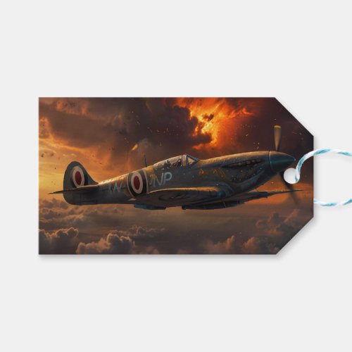 Flames of the Sky A Spitfires Ascent Gift Tags