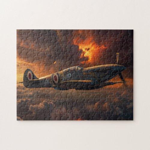 Flames of the Sky A Spitfires Ascent Jigsaw Puzzle