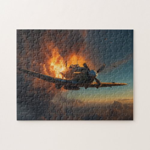 Flames of the Sky A Spitfires Ascent Jigsaw Puzzle