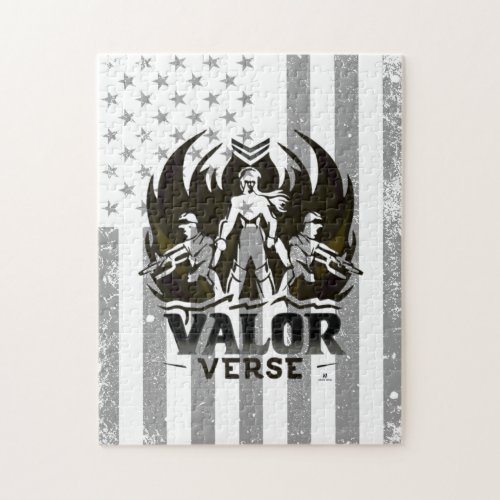 Flames of Valor Honoring American Heroes Jigsaw Puzzle