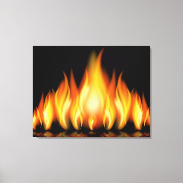 FLAMES on Canvas Series Print (Front)
