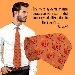 Flames or Tongues of Fire Neck Tie