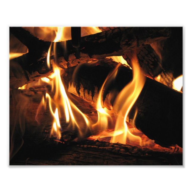 Flames Photo Print (Front)