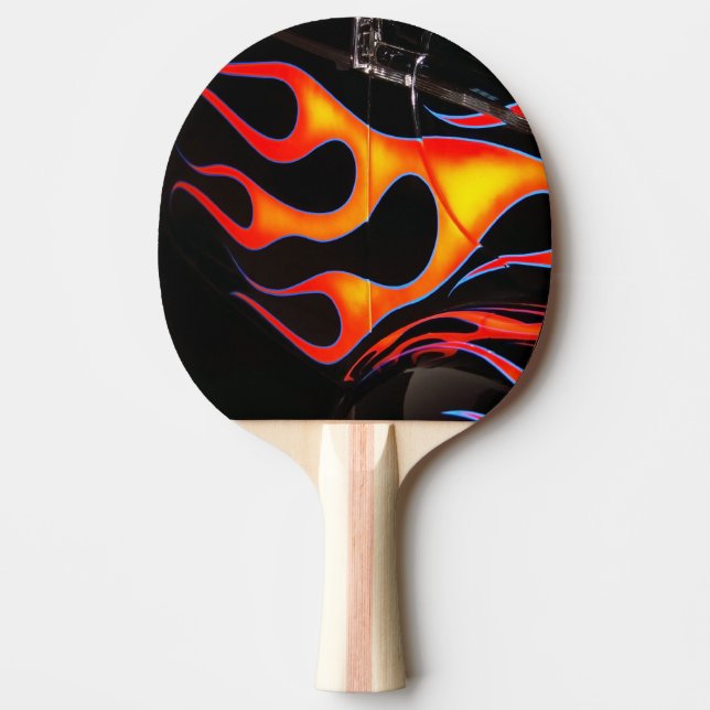 Flames Ping-Pong Paddle (Front)