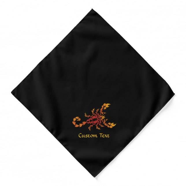 Flames Scorpion Bandana (Front)