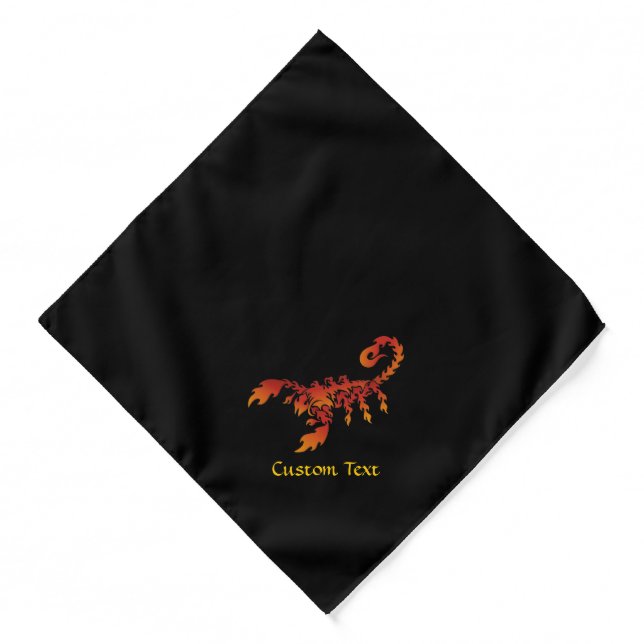 Flames Scorpion Bandana (Front)