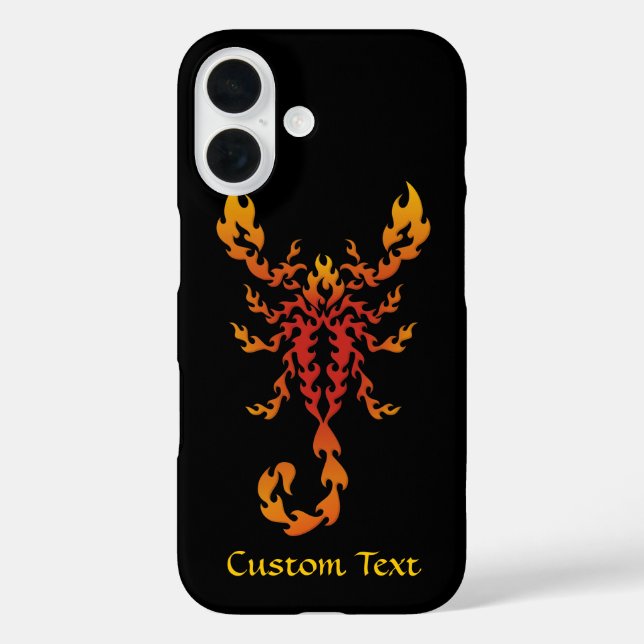 Flames Scorpion Case-Mate iPhone Case (Back)