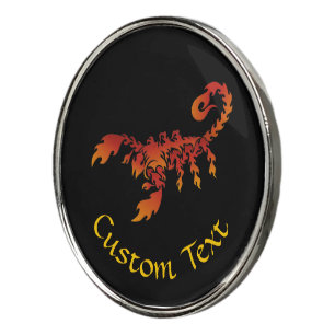 Flames Scorpion Golf Ball Marker