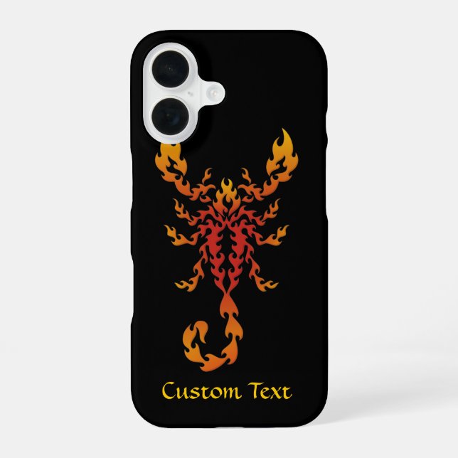 Flames Scorpion Iphone Case (Back)