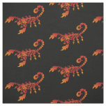 Flames Scorpion Pattern Fabric