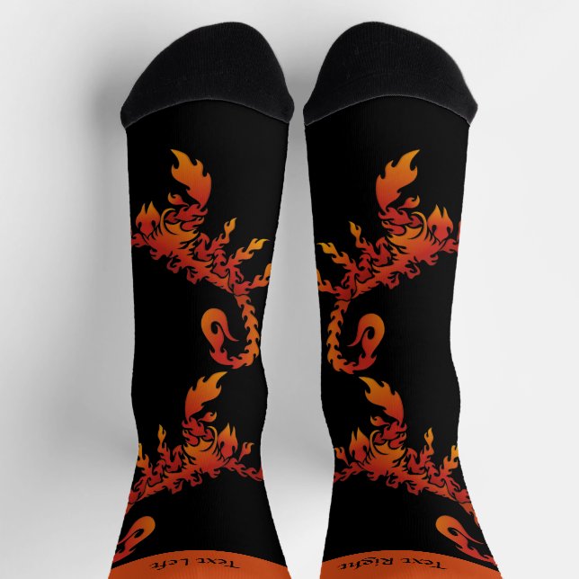 Flames Scorpion Socks (Top)